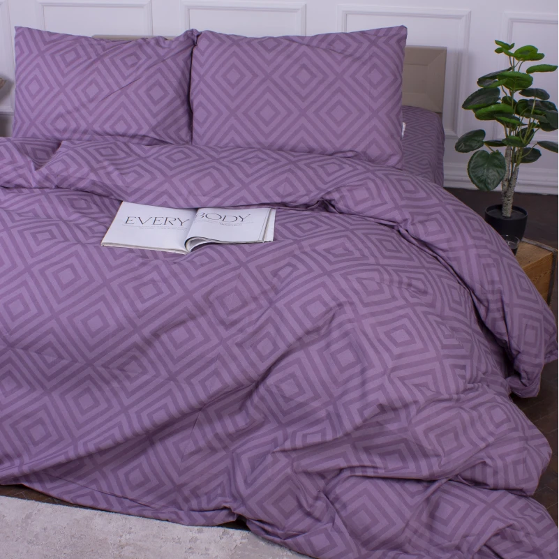 Комплект постільної білизни MirSon Ranforce Elite 17-0626 Geometry Purple - 4