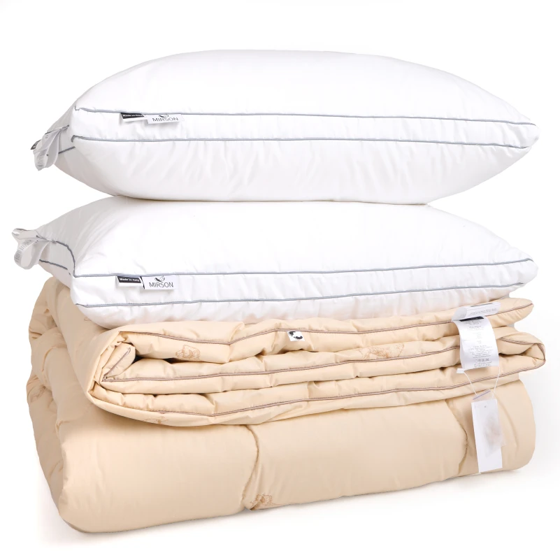 Набор шерсть №9550 "Gold Camel Hand Made" Wool Зима (Одеяло + подушка)