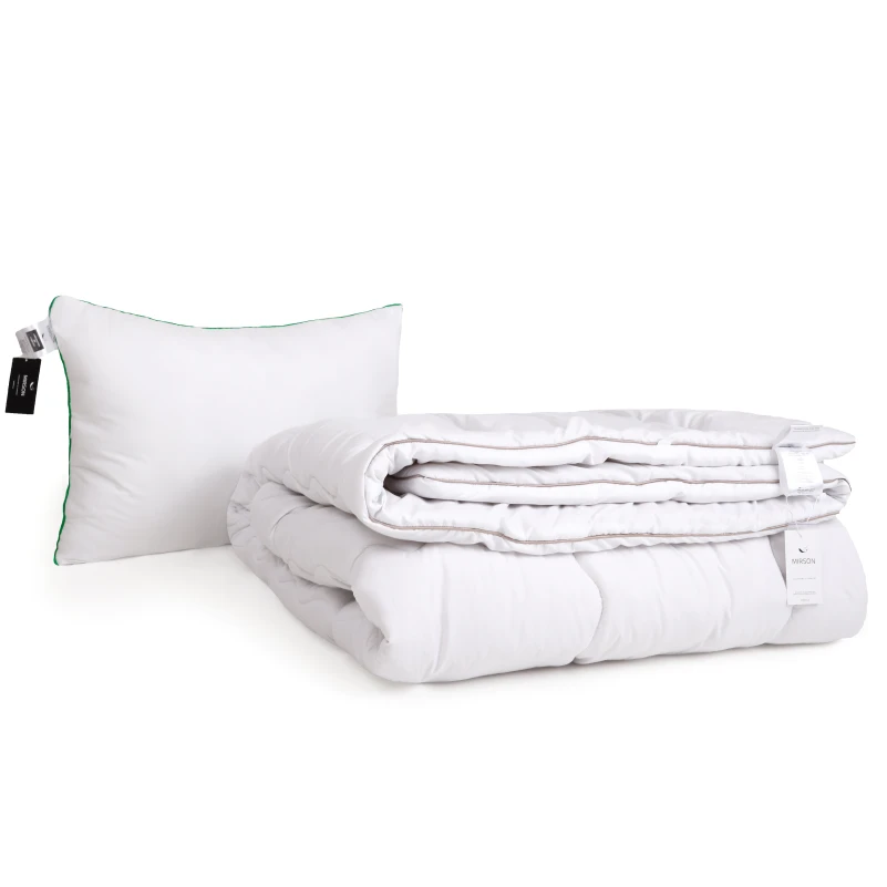 Набор шерсть №9568 "Gold Silk Hand Made" Wool Зима (Одеяло + подушка) - 2