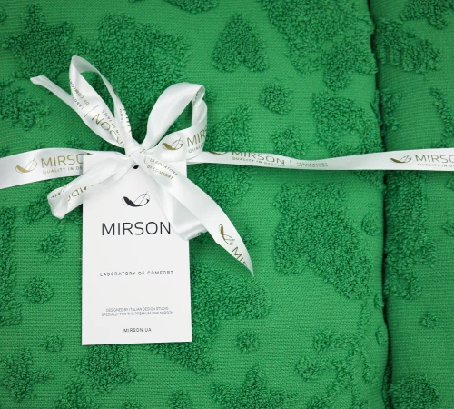 Набір подарункових рушників Т 50*90 + 70*140 "Gold Soft Life Grean" - 2