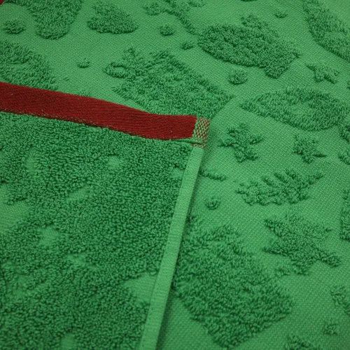 Набір подарункових рушників Т 50*90 + 70*140 "Gold Soft Life Grean" - 3