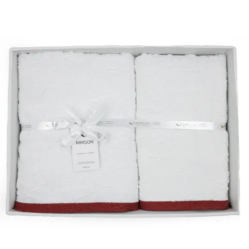 Набір подарункових рушників Т 50*90 + 70*140 "Gold Soft Life White" - 3