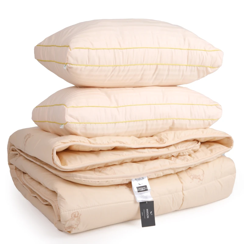 Набор шерсть №9562 "Gold camel" Wool Зима (Одеяло + подушка)