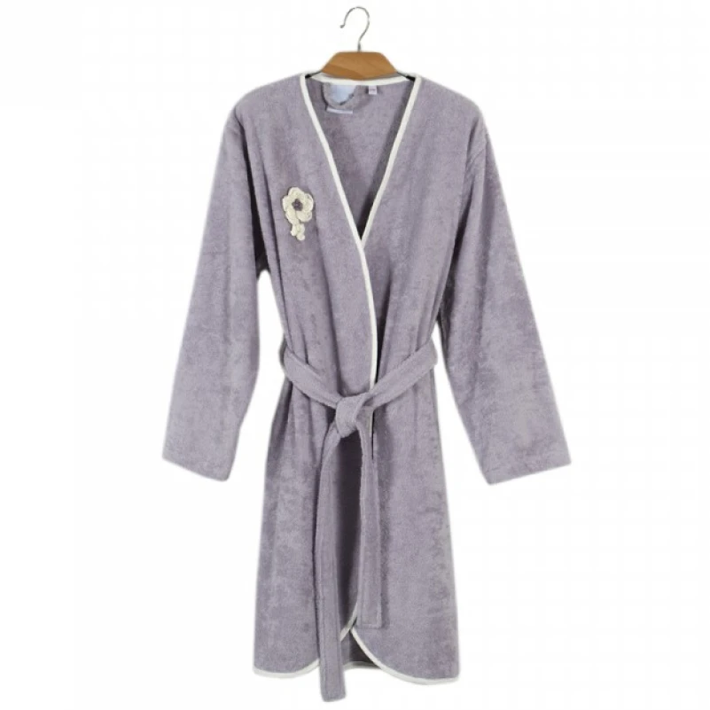 Халат С "Grace Fluffy Robe" purple - 1