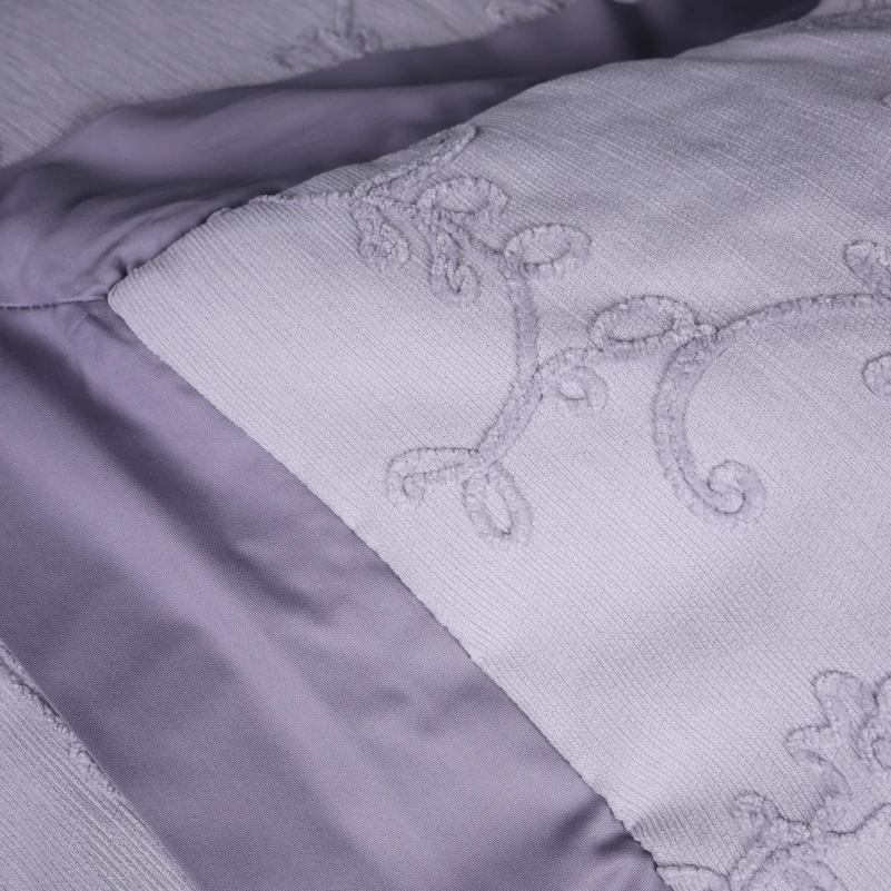 Комплект постільної білизни Сатин ELIT з вишивкою  "Gray depth" - 1