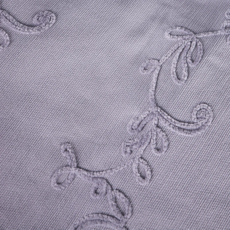 Комплект постільної білизни Сатин ELIT з вишивкою  "Gray depth" - 5