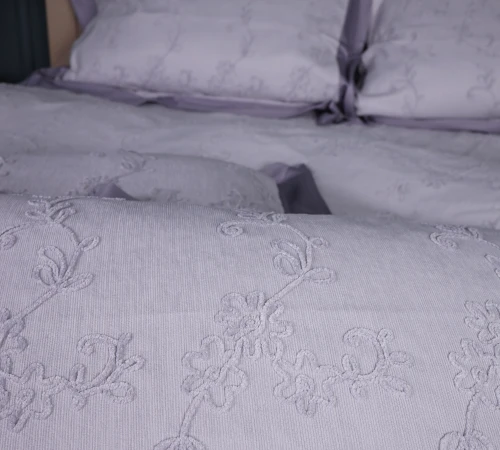 Підковдра Сатин ELIT з вишивкою  "Gray depth"