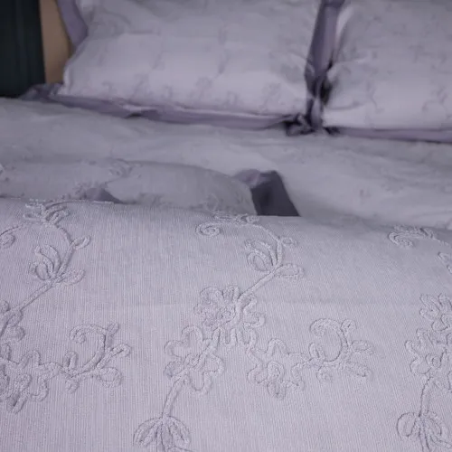 Підковдра Сатин ELIT з вишивкою  "Gray depth"