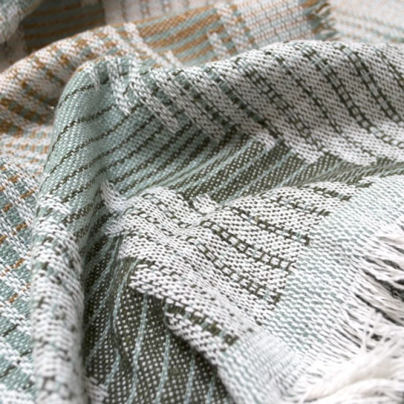 Покривало C №1319 Green/mustard - 1