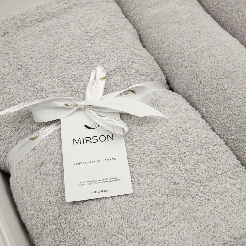 Набір подарунковий Elegant Trio "Grey" (Рушники 50*90 - 2 шт. + 70*140 - 1 шт. + спрей текстильний) - 2