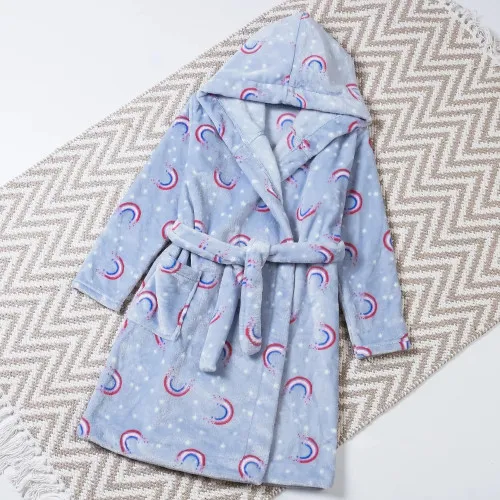 Халат дитячий "Huggle Puff" gray-blue