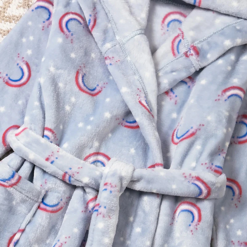 Халат детский "Huggle Puff" gray-blue - 1