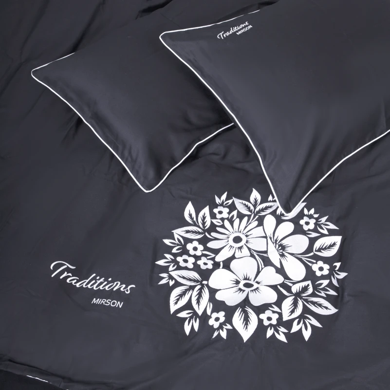 Комплект постільної білизни Сатин 0240 Iron grey "Traditions"