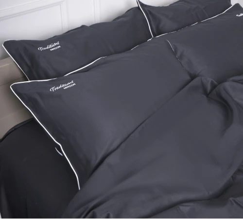 Наволочка Сатин 0240 Iron grey "Traditions" - 2