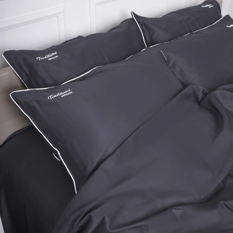 Комплект постільної білизни Сатин 0240 Iron grey "Traditions" - 2