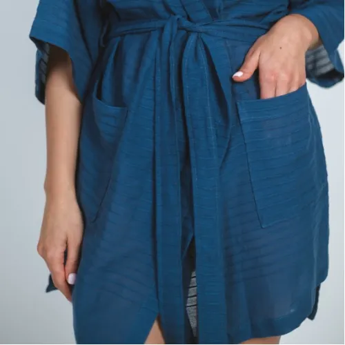 Халат С "Isabella Night Robe" indigo - 4