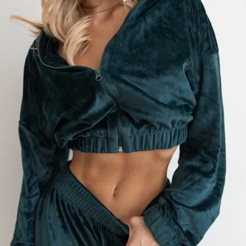 Жіночий домашній костюм "Ivana" emerald - 2