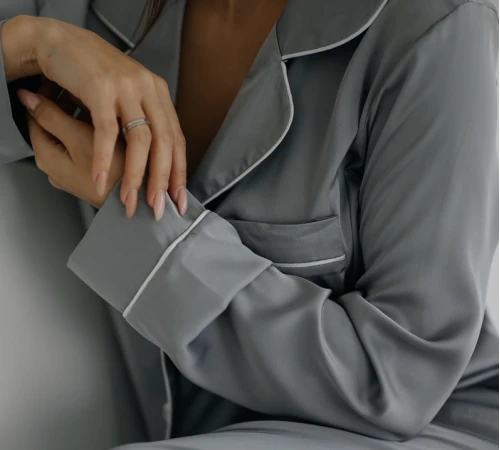 Пижама женская шелк Армани "Jes gray" - 2