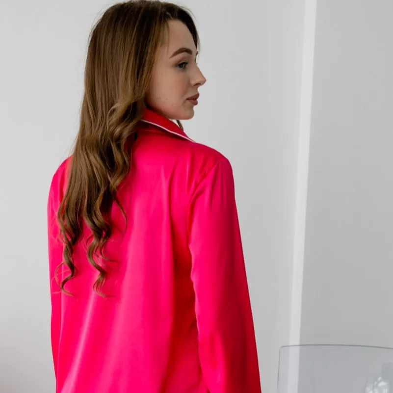 Пижама женская шелк Армани "Jes pink" - 2