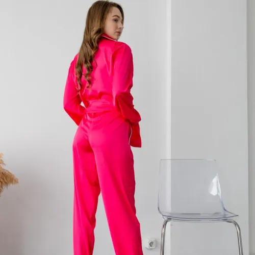 Пижама женская шелк Армани "Jes pink" - 4