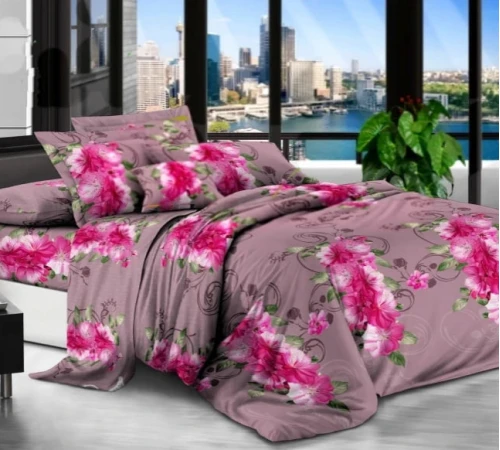 Комплект постельного белья Микрофибра принт 15-0058-1 Lahore