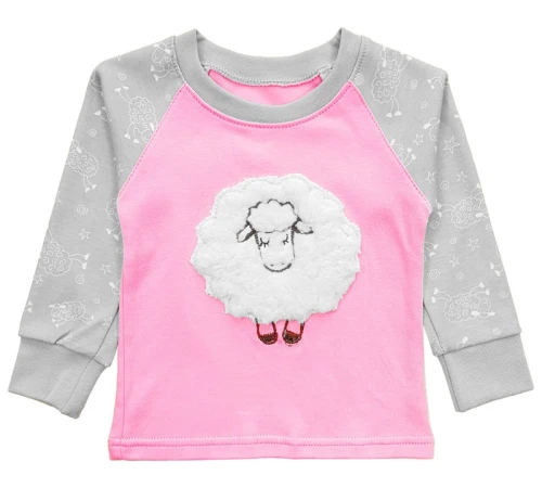 Пижама детская с аппликацией Баранчик "Lamb" pink - 2
