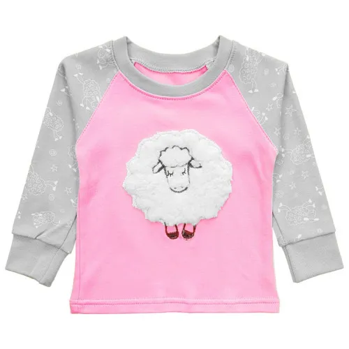 Піжама дитяча з аплікацією Баранчик "Lamb" pink - 2