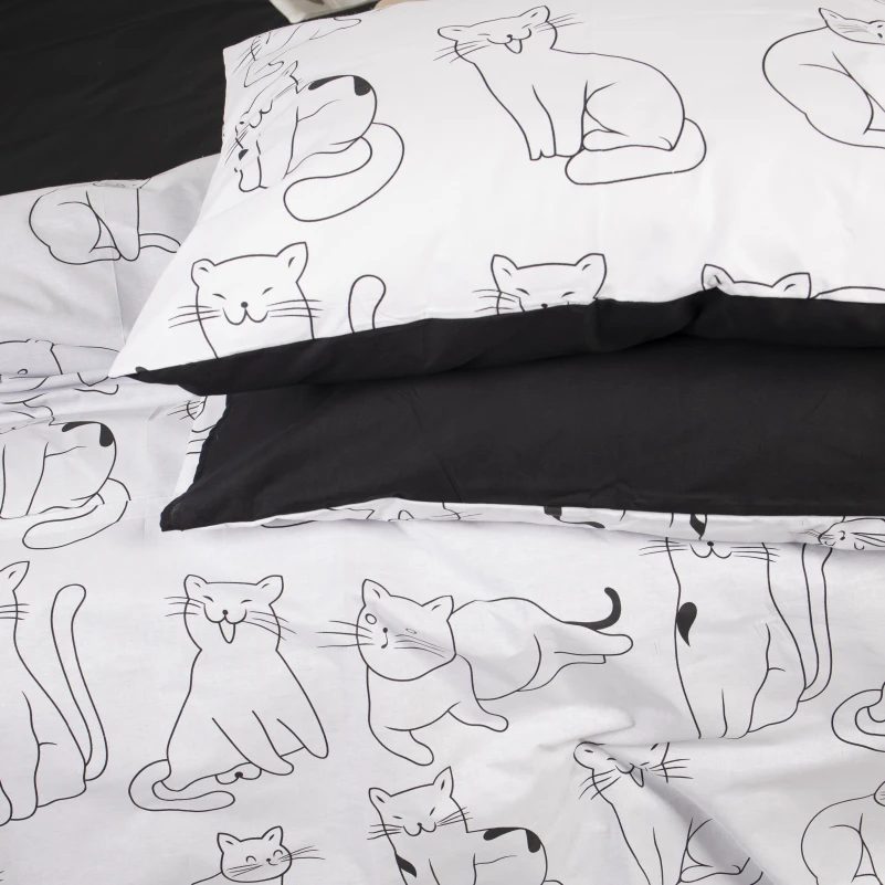 Наволочка Бязь 17-0620 Lazy cat - 3