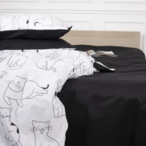 Простынь MirSon Ranforce Elite 17-0620 Lazy cat