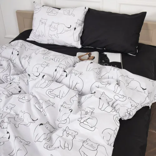 Постільна білизна Бязь 17-0620 Lazy cat - 2