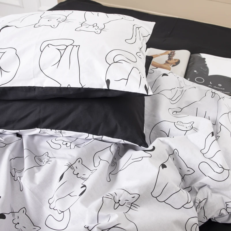 Постільна білизна Бязь 17-0620 Lazy cat - 3