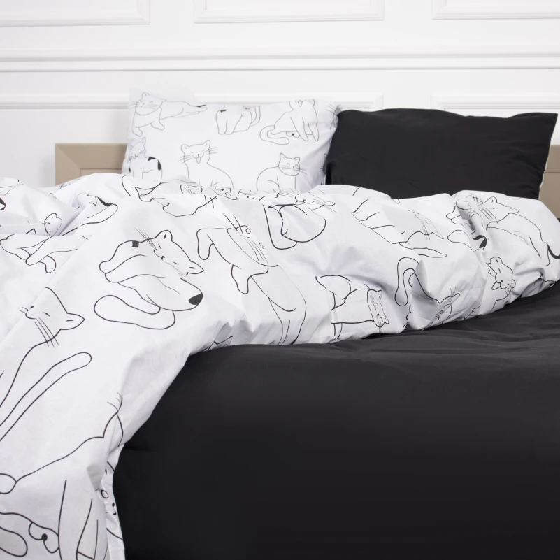 Постільна білизна Бязь 17-0620 Lazy cat - 4