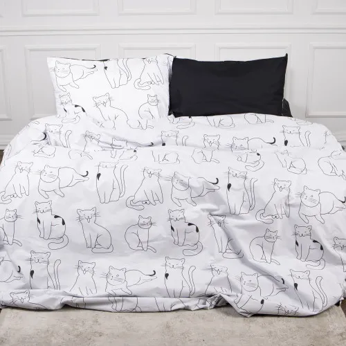 Комплект постільної білизни MirSon Ranforce Elite 17-0620 Lazy cat