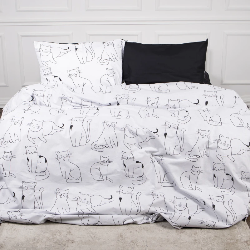 Комплект постільної білизни MirSon Ranforce Elite 17-0620 Lazy cat