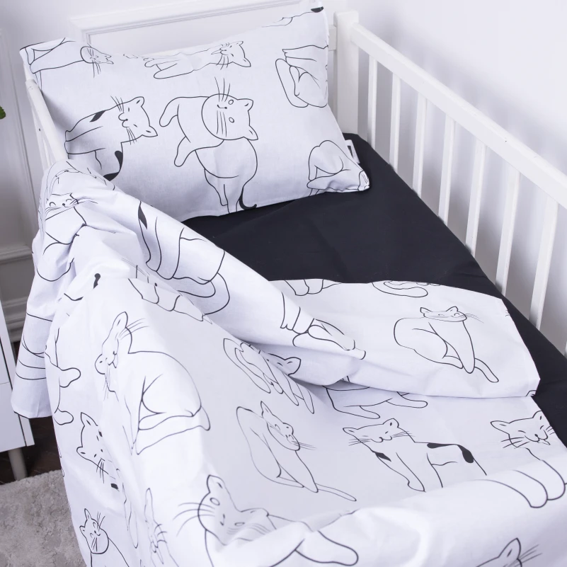Простынь детская Бязь Kids Time 17-0620 Lazy cat - 3
