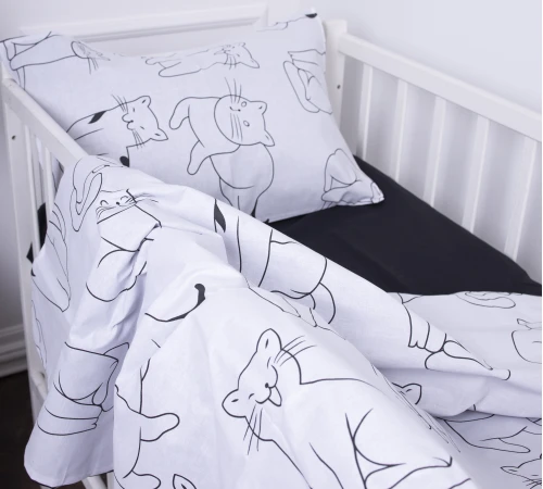 Детское постельное белье Бязь Kids Time 17-0620 Lazy cat - 2