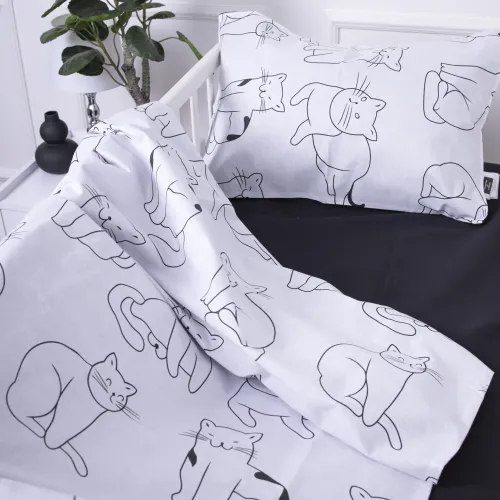 Простирадло дитяче Бязь Kids Time 17-0620 Lazy cat - 3