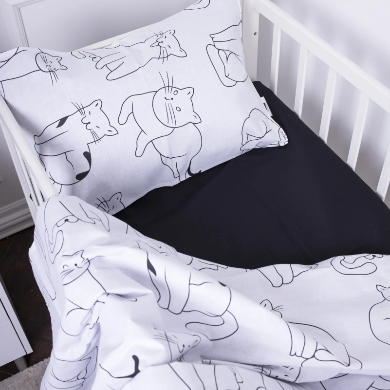 Простынь детская Бязь Kids Time 17-0620 Lazy cat