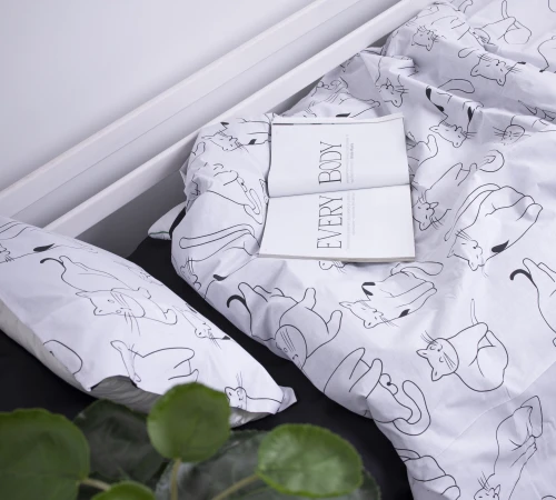 Підліткова постільна білизна Бязь Kids Time17-0620 Lazy cat - 2