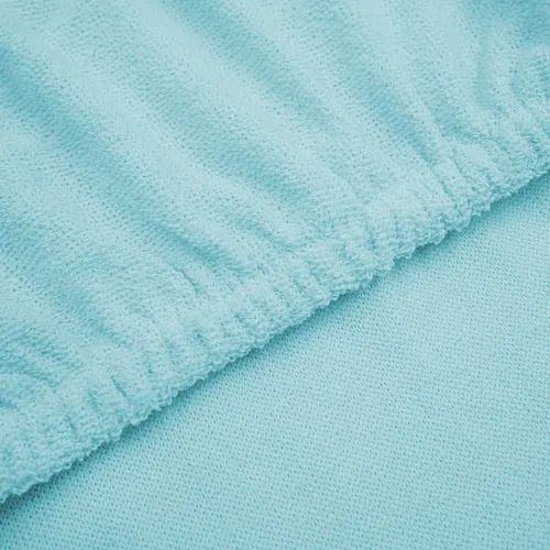 Простынь на резинке К Terry Line "Light Turquoise" - высота 25 см