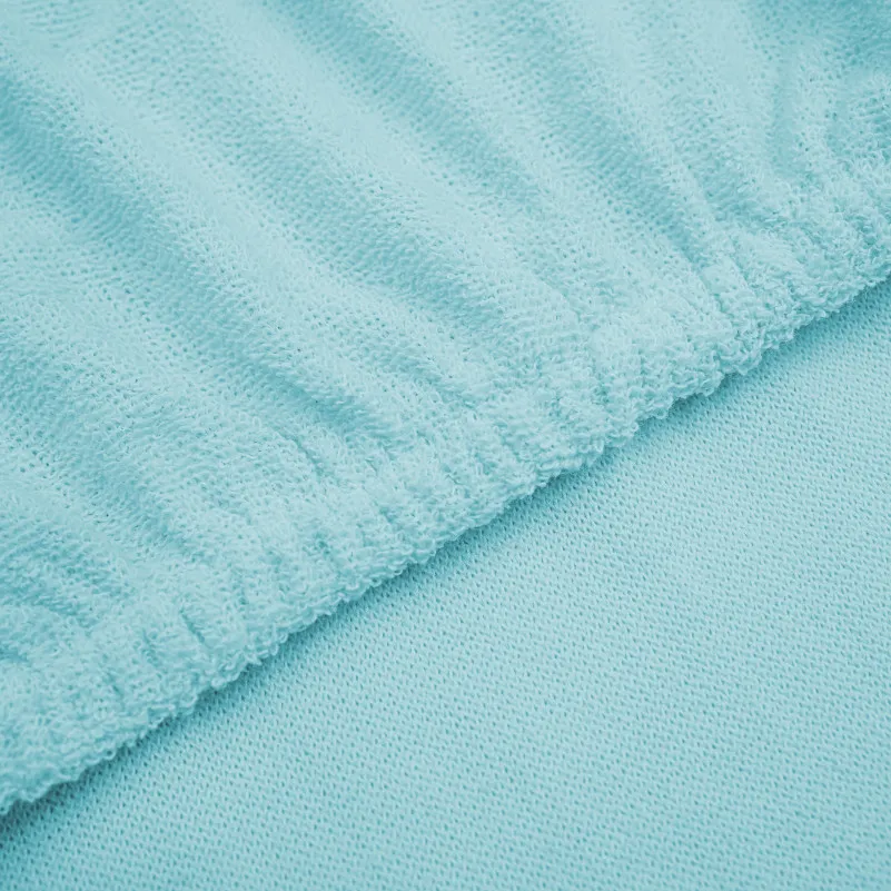 Простирадло на гумці К Terry Line "Light Turquoise" - висота 25 см
