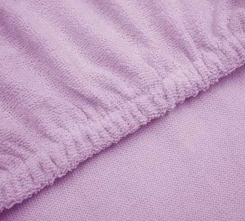 Простынь на резинке К Terry Line "Lilac" - высота 25 см