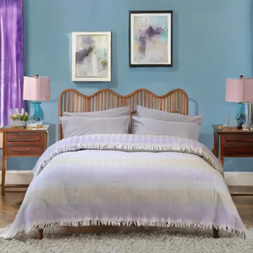 Покривало C №1320 Lilac/gray