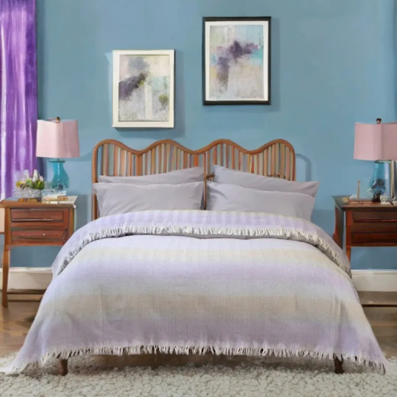 Покривало C №1320 Lilac/gray