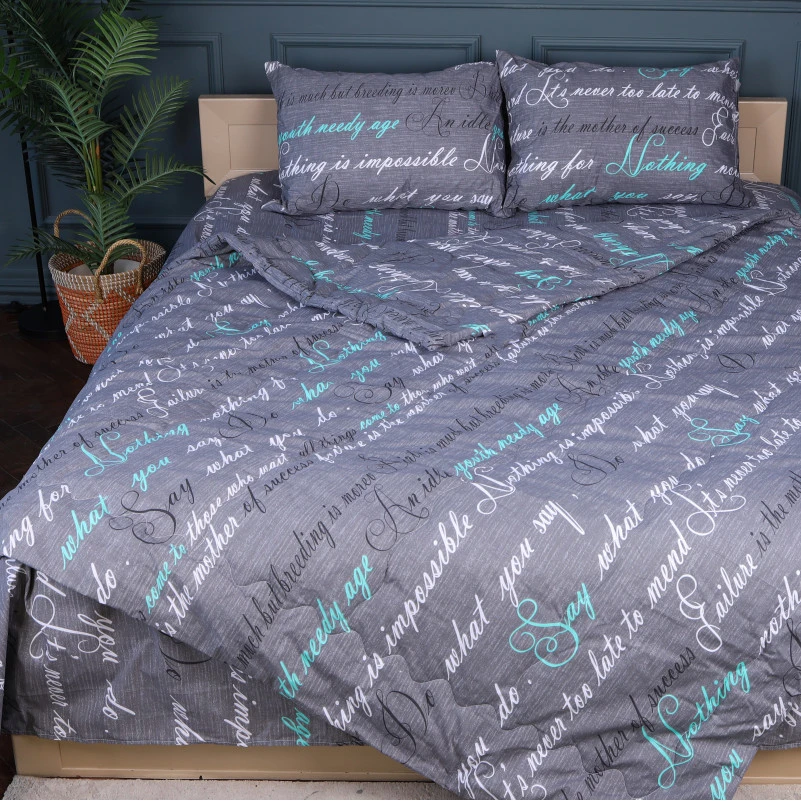 Літній постільний комплект №2903 Сolor Fun Line 17-0003 Tulio "Ecosilk" (ковдра + 2 подушки + 2 наволочки + простирадло)