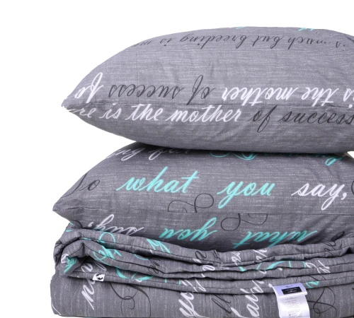 Літній постільний комплект №2927 Сolor Fun Line 17-0003 Tulio Бавовна (ковдра + 2 наволочки) - 2