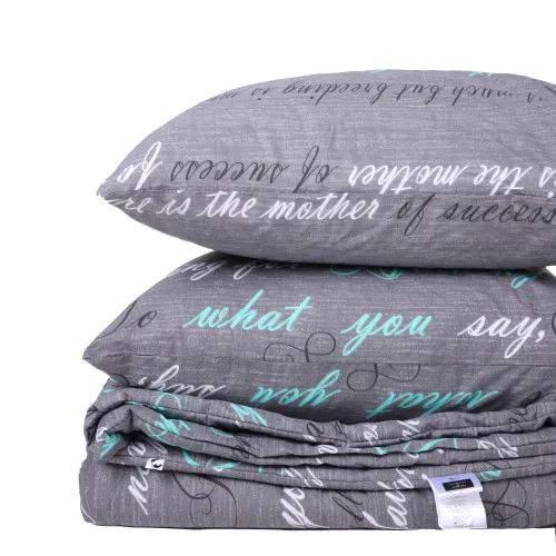 Літній постільний комплект №2951 Сolor Fun Line 17-0003 Tulio Silk (ковдра + 2 наволочки) - 2