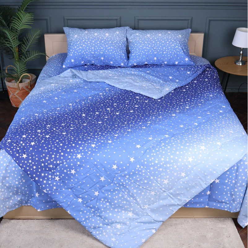 Летний постельный комплект №2922 Сolor Fun Line 17-0432 Milky Way "Modal" (одеяло + 2 наволочки) - 2