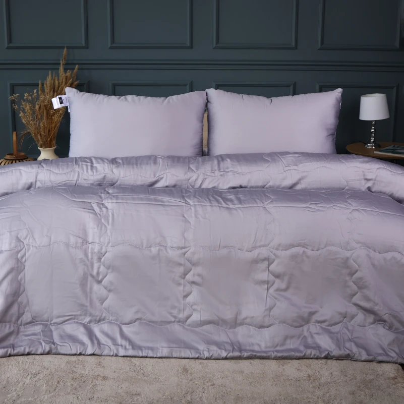 Летний постельный комплект №2992 Line Satin Premium 0251 Skyline "Modal" (одеяло + 2 наволочки)