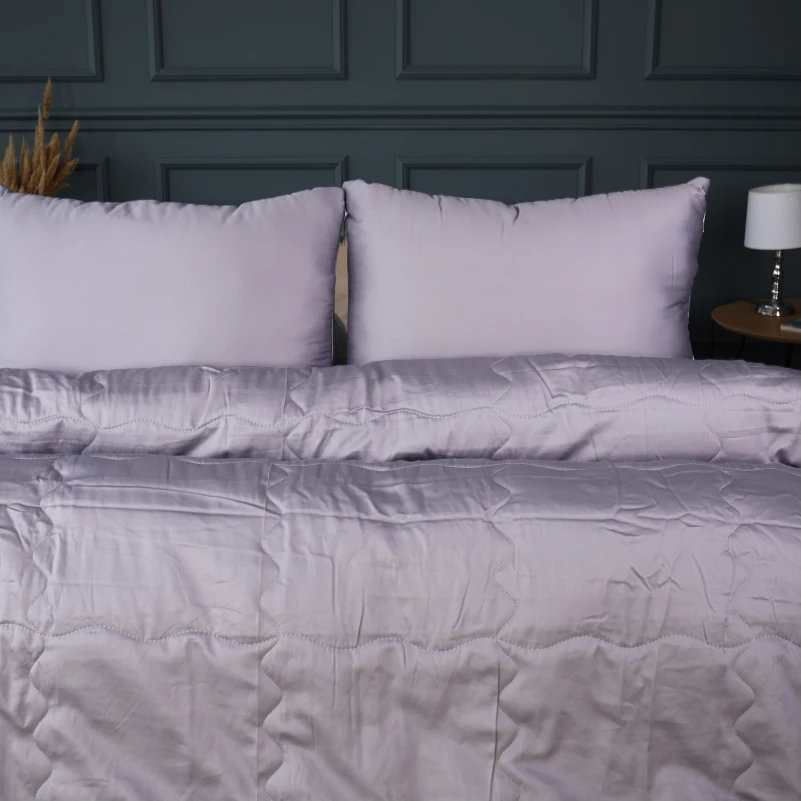 Летний постельный комплект №2992 Line Satin Premium 0251 Skyline "Modal" (одеяло + 2 наволочки) - 1